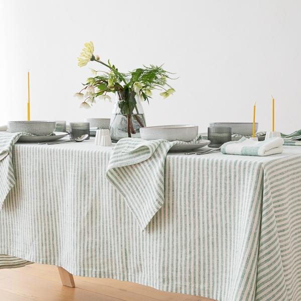Linenme Linen Napkin Brittany Aqua Foam