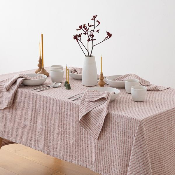 Linenme Linen Napkin Cherry Natural Brittany