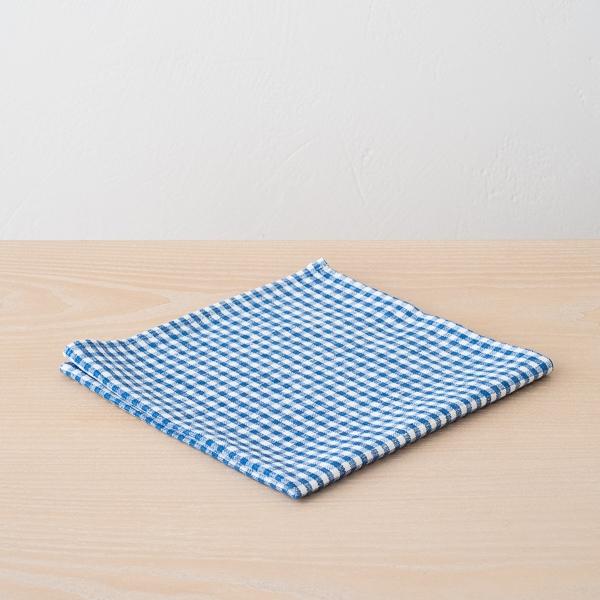 Linenme Linen Napkin Gingham Blue
