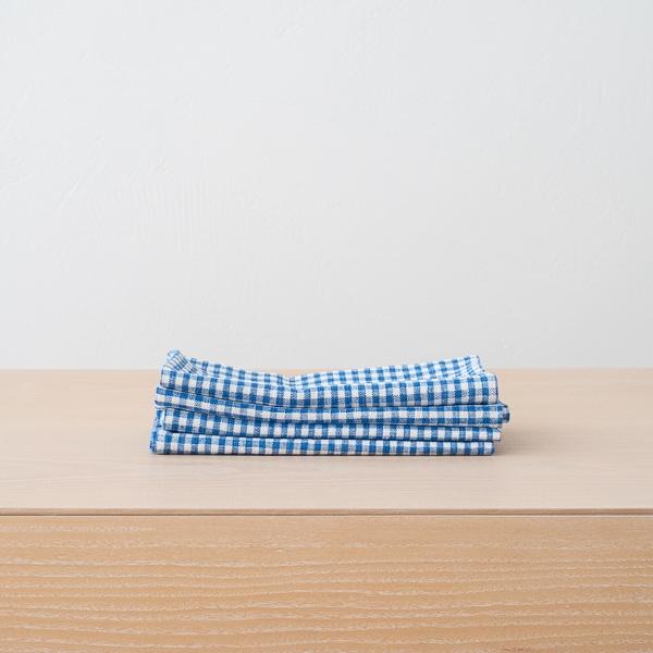 linenme Linen Napkin Gingham Blue