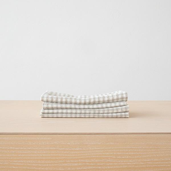 Linenme Linen Napkin Gingham Natural