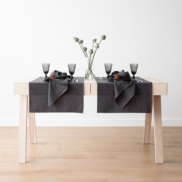 Linenme Linen Napkin Grey Lara
