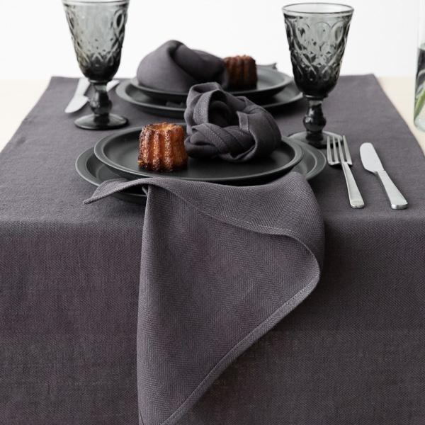 linenme Linen Napkin Grey Lara
