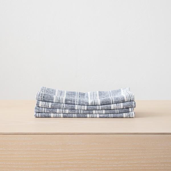 linenme Linen Napkin Indigo Multistripe
