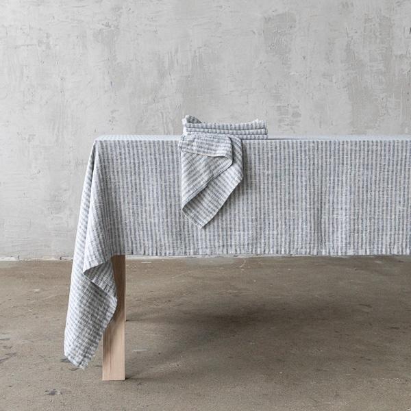Linenme Linen Napkin Indigo Natural Brittany