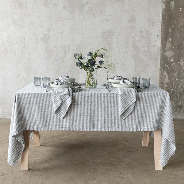 Linenme Linen Napkin Indigo Natural Brittany