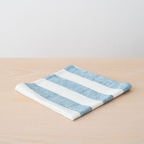 Linenme Linen Napkin Marine Blue Philippe