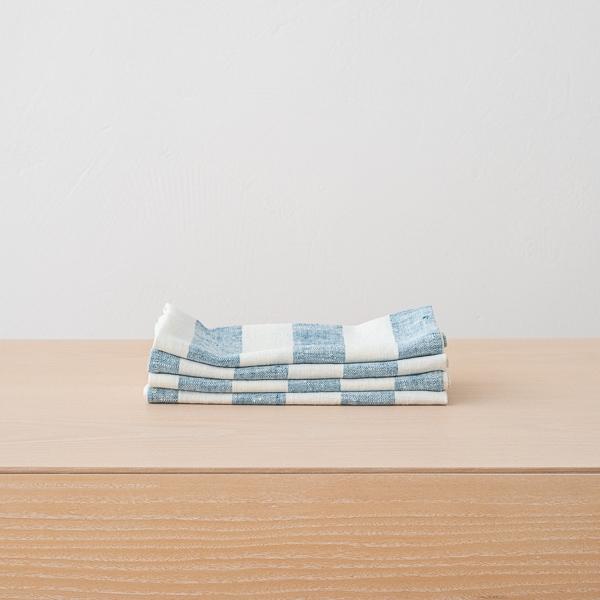 linenme Linen Napkin Marine Blue Philippe