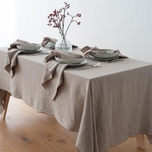Linenme Linen Napkin Natural Brick Venezia