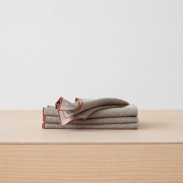 linenme Linen Napkin Natural Brick Venezia