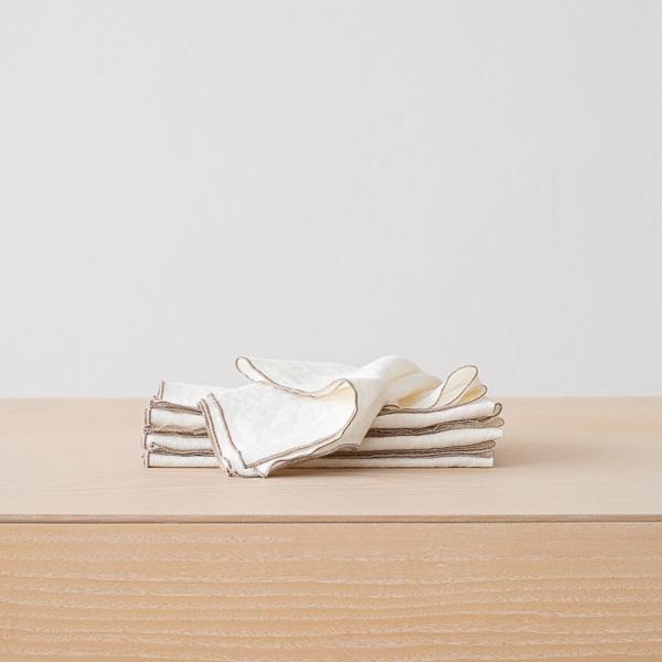 linenme Linen Napkin Off White Natural Venezia