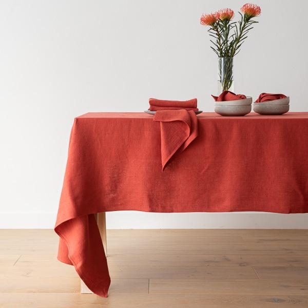 Linenme Linen Napkin Orange Lara