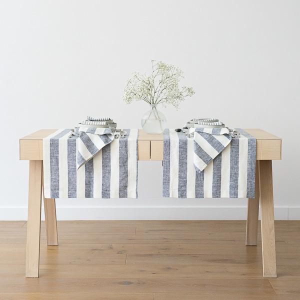 Linenme Linen Napkin Philippe Indigo