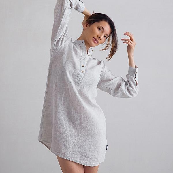linenme Linen Night Shirt Alma