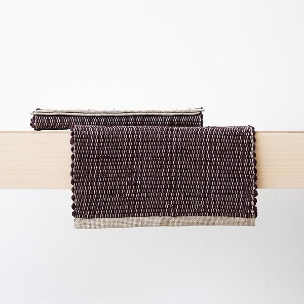 linenme Linen Placemat Aubergine Lara
