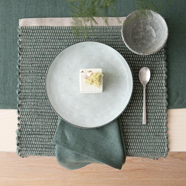 Linenme Linen Placemat Balsam Green Lara