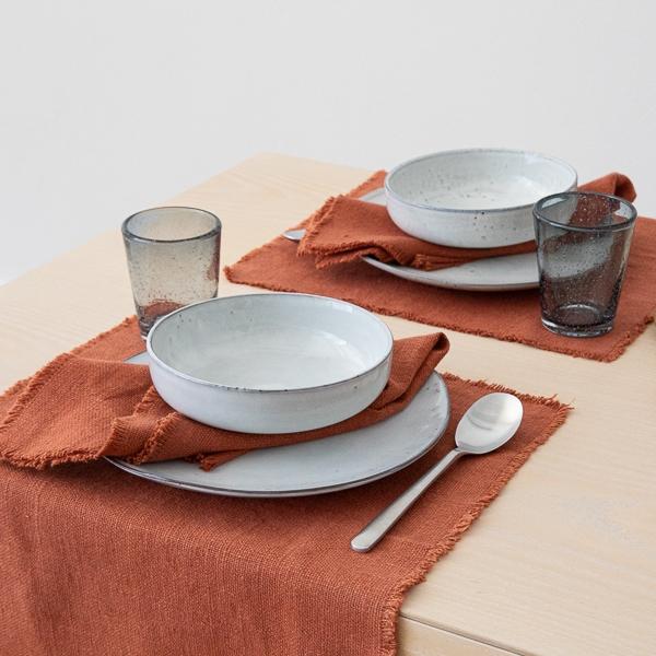 Linenme Linen Placemat Brick Rustic
