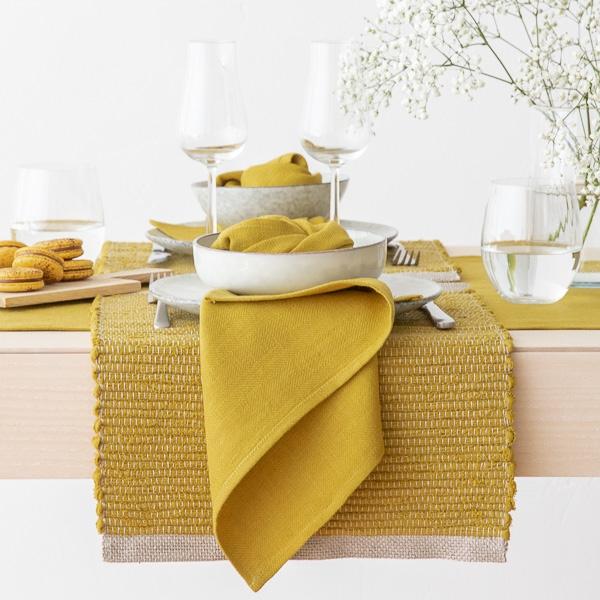 Linenme Linen Placemat Citrine Lara