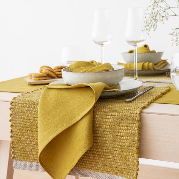 Linenme Linen Placemat Citrine Lara