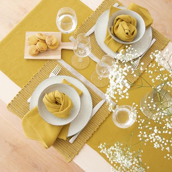 Linenme Linen Placemat Citrine Lara