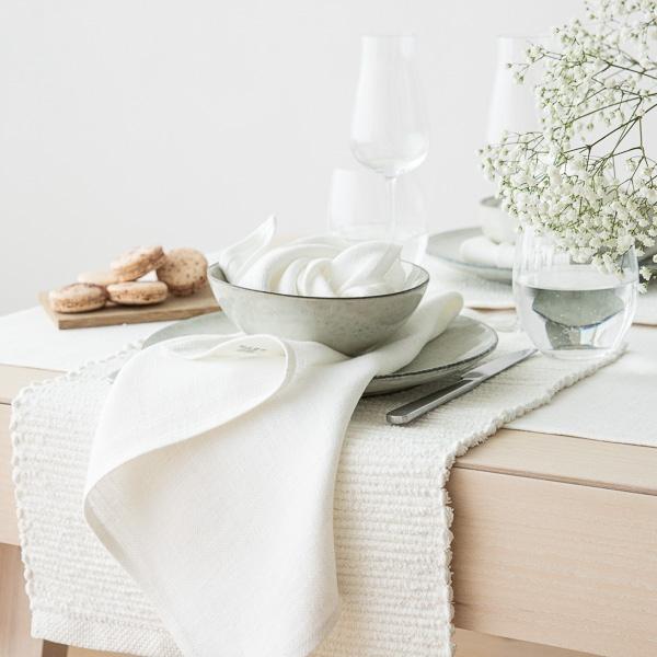 Linenme Linen Placemat Off White Lara