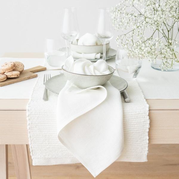 Linenme Linen Placemat Off White Lara