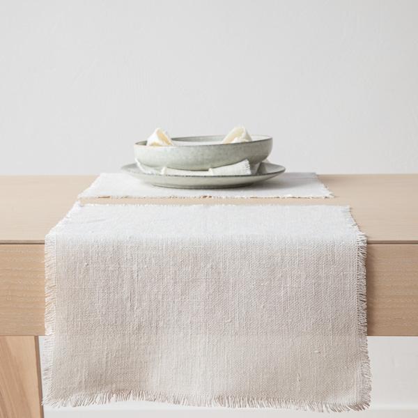 linenme Linen Placemat Off White Rustic