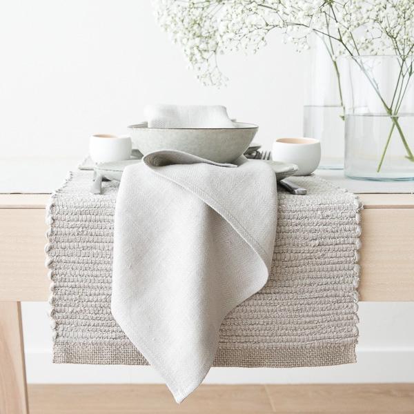 Linenme Linen Placemat Silver Lara
