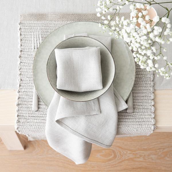 Linenme Linen Placemat Silver Lara