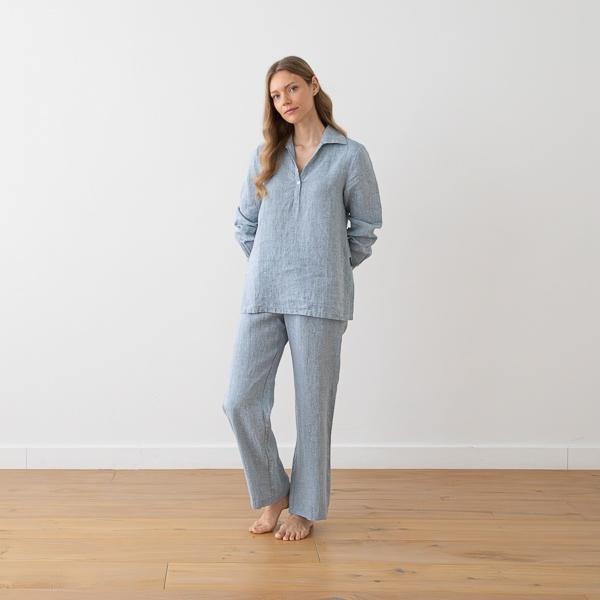 Linenme Linen Pyjama Denim Melange Alma