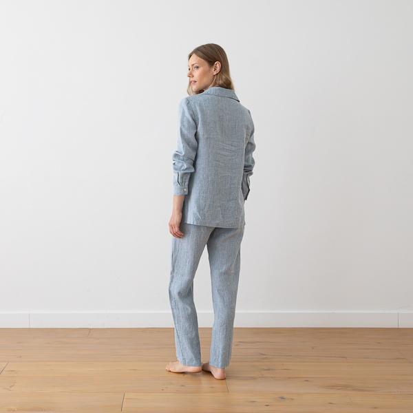 Linenme Linen Pyjama Denim Melange Alma