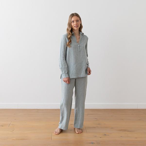 Linenme Linen Pyjama Denim Melange Alma