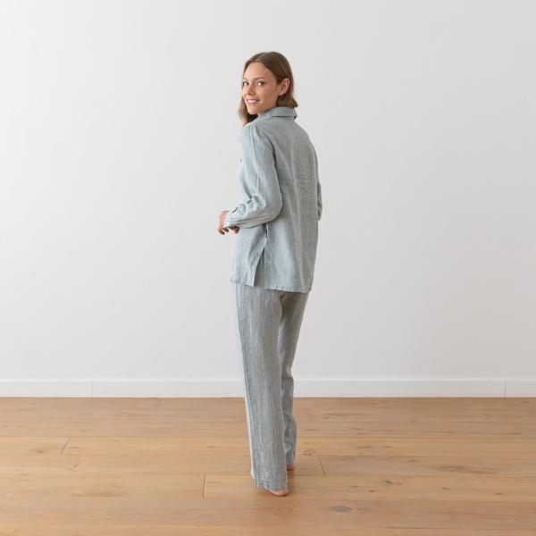 Linenme Linen Pyjama Denim Melange Alma