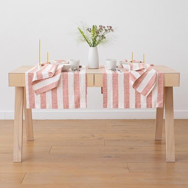 Linenme Linen Runner Brick Philippe