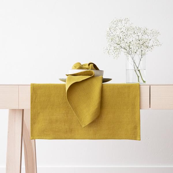 linenme Linen Runner Citrine Lara