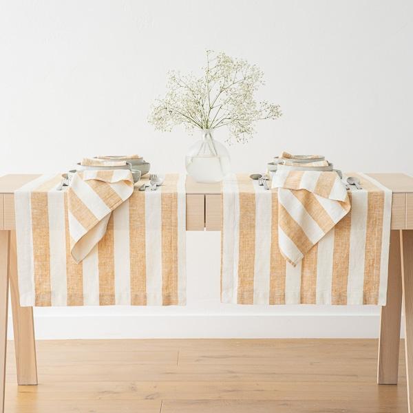 Linenme Linen Runner Gold Philippe