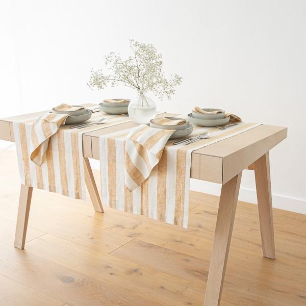 Linenme Linen Runner Gold Philippe