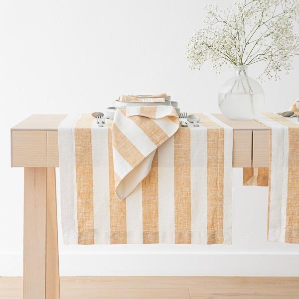 linenme Linen Runner Gold Philippe