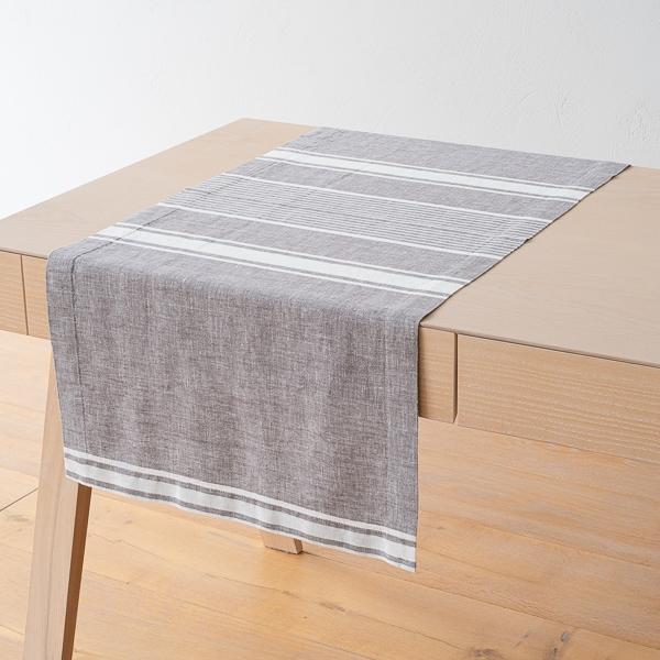 Linenme Linen Runner Graphite Turino