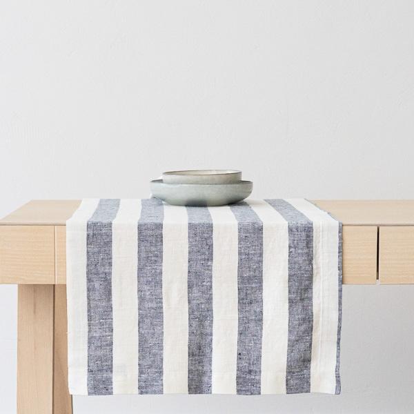 Linenme Linen Runner Indigo Philippe