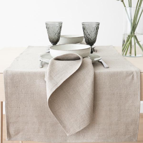 Linenme Linen Runner Natural Lara