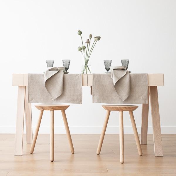 Linenme Linen Runner Natural Lara