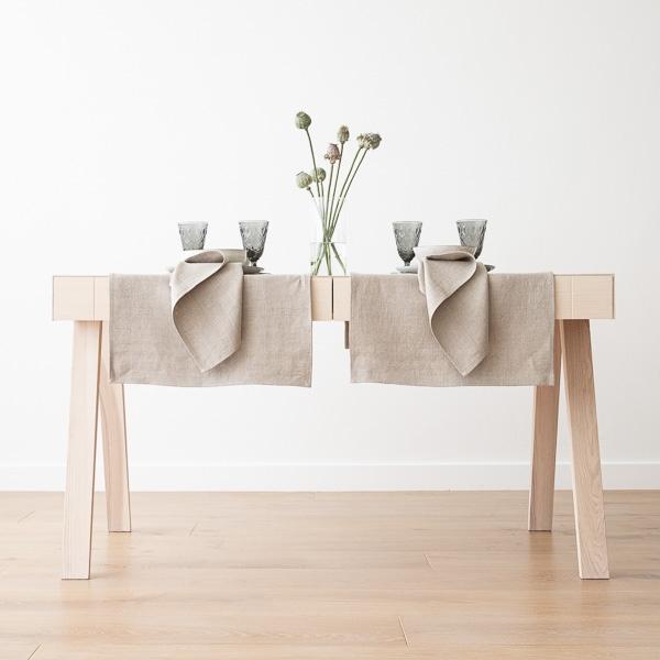 Linenme Linen Runner Natural Lara