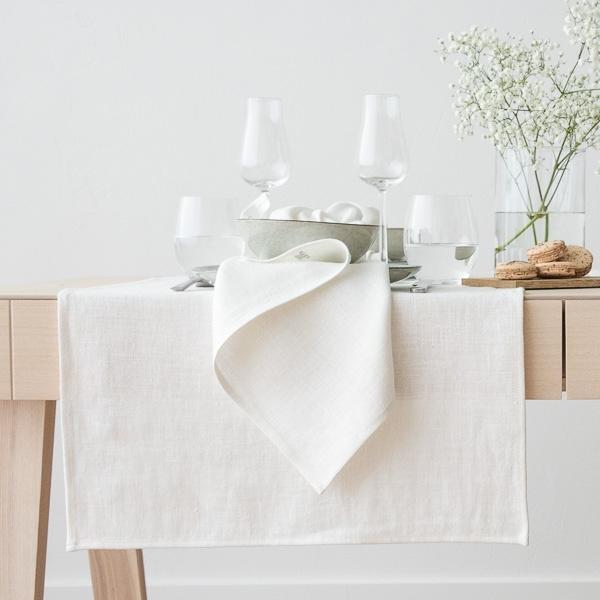 Linenme Linen Runner Off White Lara