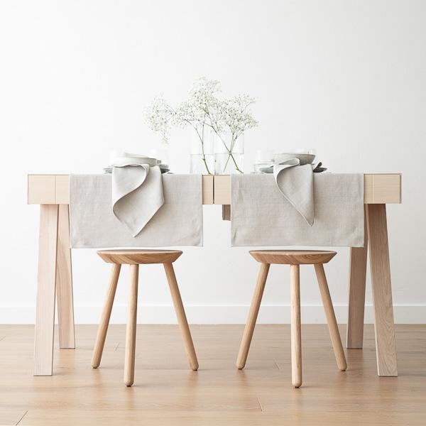 Linenme Linen Runner Silver Lara