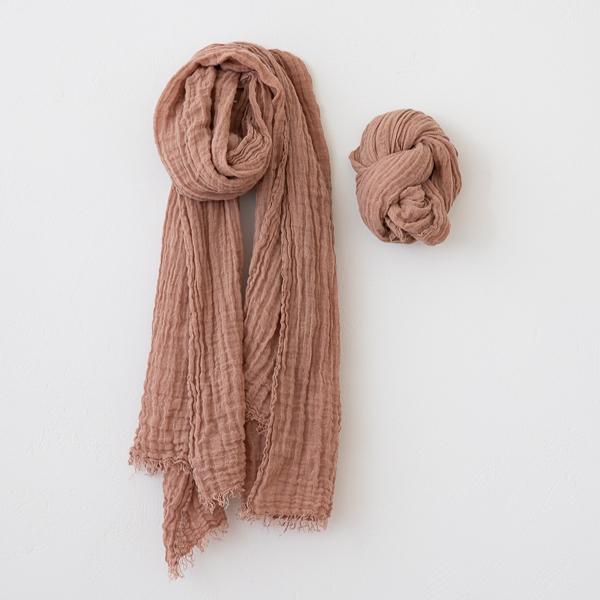 Linenme Linen Scarf Vintage Rose Garza