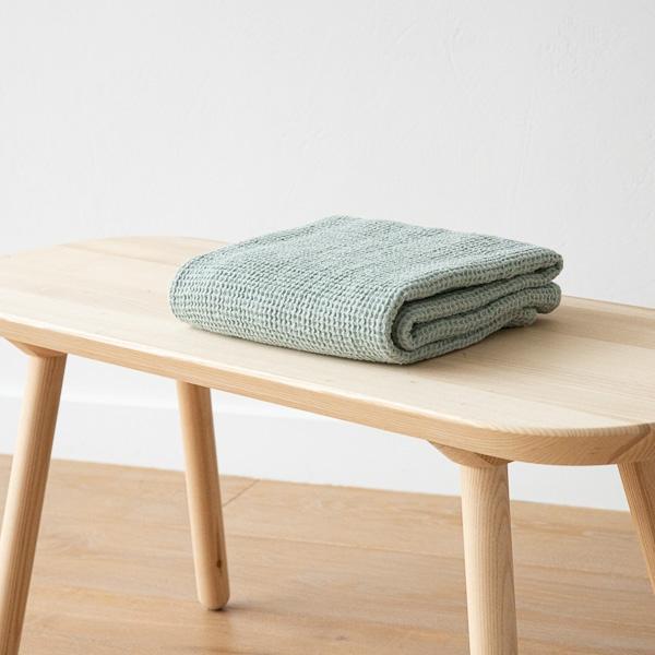 Linenme Linen Sea Foam Bath Towel Waffle Big