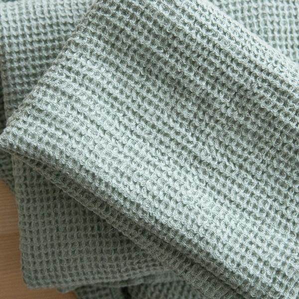 Linenme Linen Sea Foam Bath Towels Set Waffle Big
