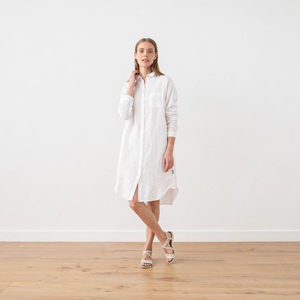 Linenme Linen Shirt Dress Paula