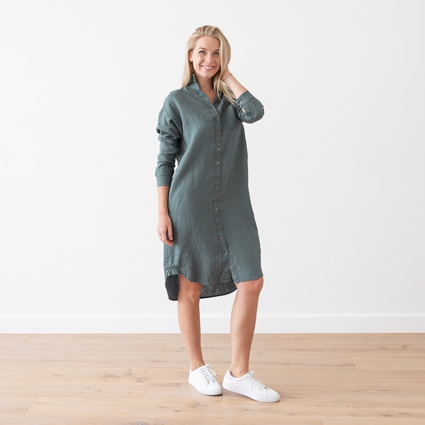 Linenme Linen Shirt Dress Paula